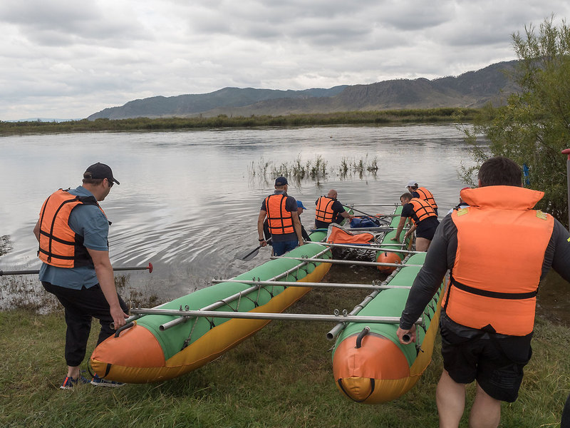 Сплав по Селенге на катамаранах