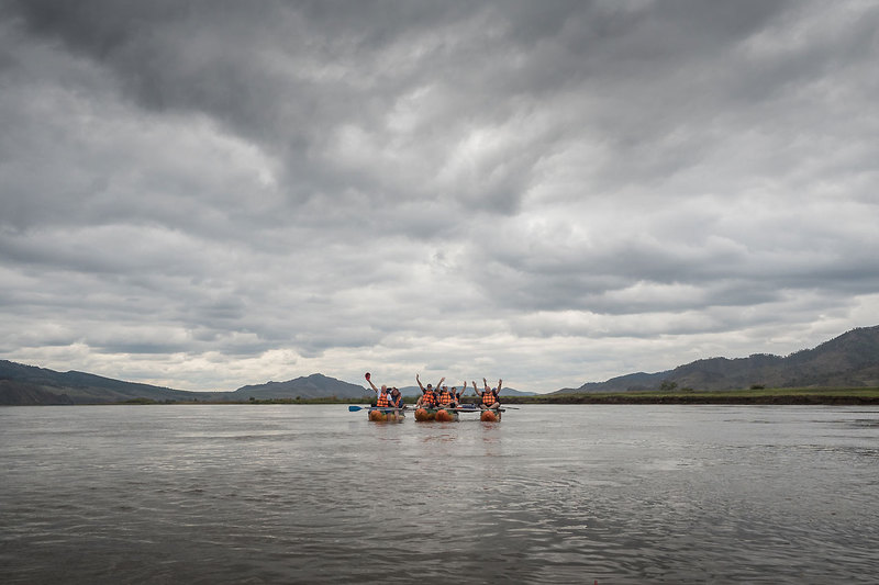 Сплав по Селенге на катамаранах