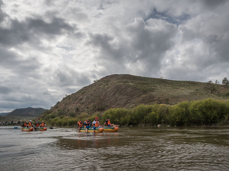 Сплав по Селенге на катамаранах
